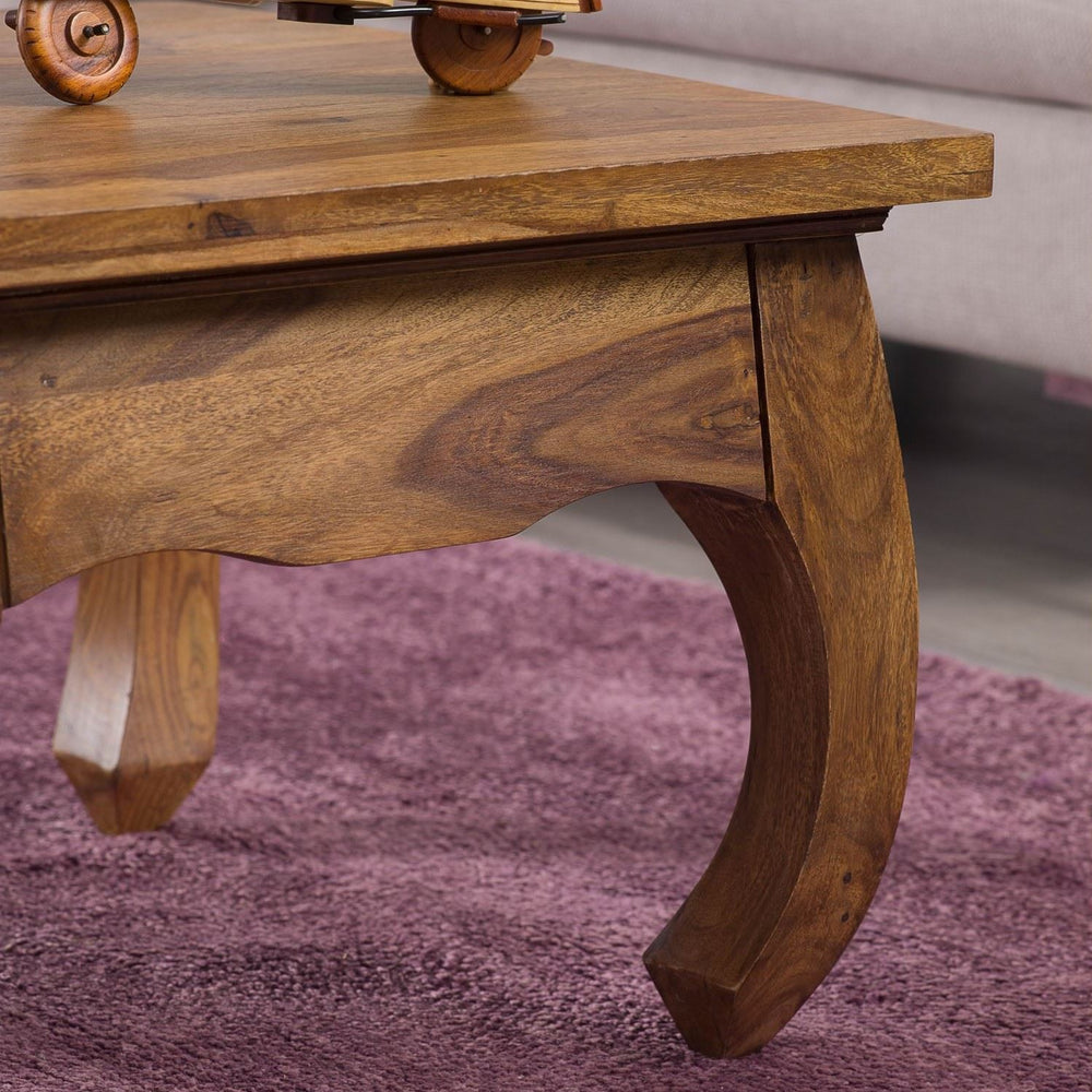 Chaucer Solid Wood Side Table/Coffee Table In Semi Gloss Finish