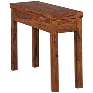 Wadsworth Solid Wood Console Table In Honey Oak Finish