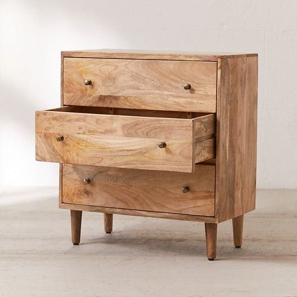 Solid Wood Chest Of 3 Drawer