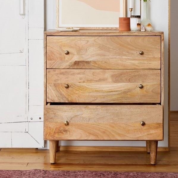 Solid Wood Chest Of 3 Drawer