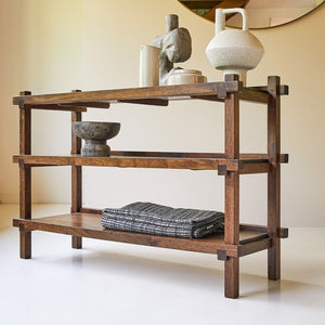 Quinlynn Solid Wood Console Table In Provincial Teak Finish