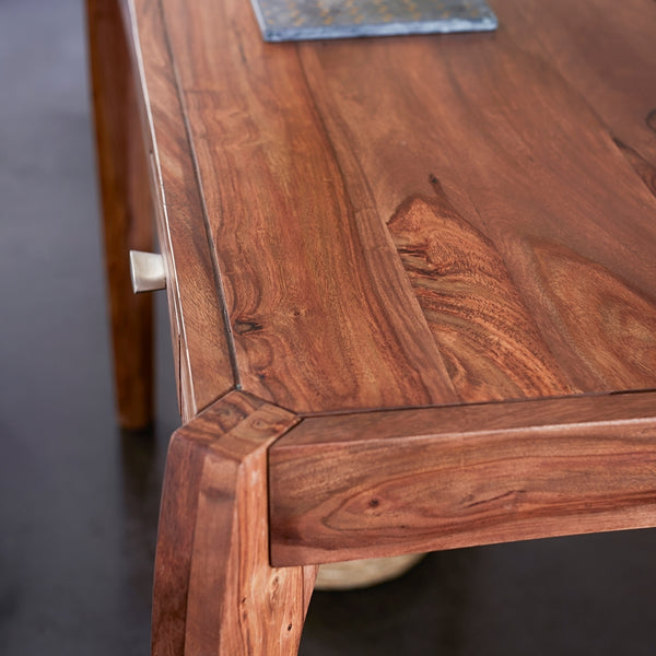 Aldrich Solid Wood Console Table In Honey Oak Finish