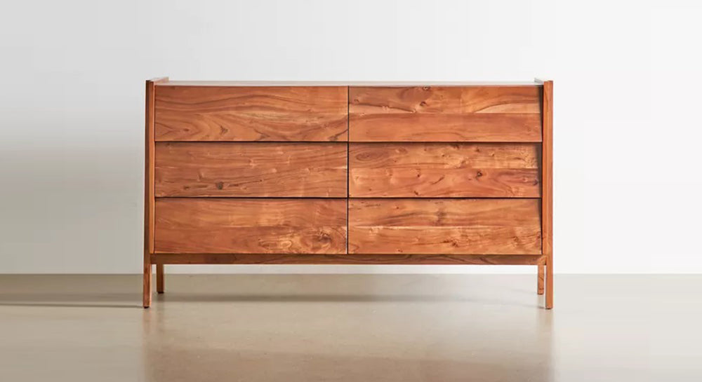 Wallace Solid Wood Chest Of 6 Drawers In Matte Finish