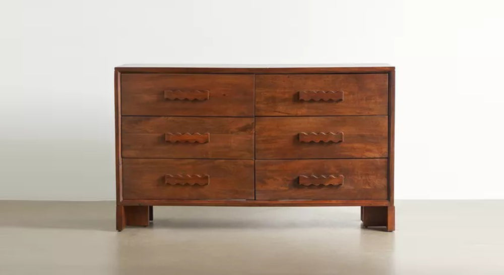 Orwell Solid Wood Chest Of 6 Drawers In Matte Finish