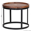 Picture of Birxton Solid Wood Nested Side Table In Honey Oak And Black Finish