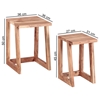 Picture of Jaydee Solid Wood Nested Side Table In Natural Finish