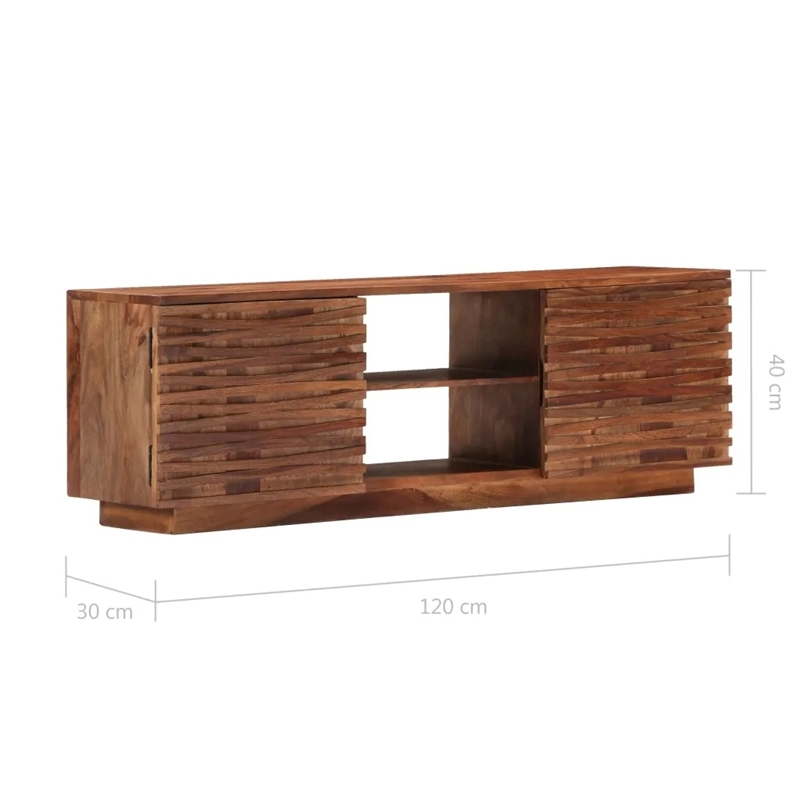 Solid Wood TV Cabinet In Sheesham Wood-Wooden Furniture|Furniture ...