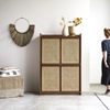 Picture of Pothole - Solid Acacia and rattan cabinet
