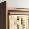 Picture of Pothole - Solid Acacia and rattan cabinet