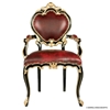 Picture of Sheesham Wood Upholstered Tufted Arm Chair