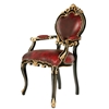 Picture of Sheesham Wood Upholstered Tufted Arm Chair