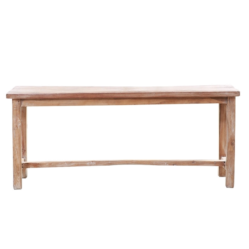 Solid Wood 48" Cabin Trestle BenchWooden FurnitureFurniture online