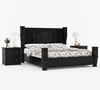 Picture of Solid Wood Moroccan Style Headboard Full Size Platform Bed