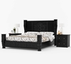 Picture of Solid Wood Moroccan Style Headboard Full Size Platform Bed