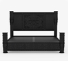 Picture of Solid Wood Moroccan Style Headboard Full Size Platform Bed