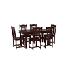 Picture of Dyson Rosewood 6 Seater Dining Table With Set Of 6 Chairs In Walnut Finish