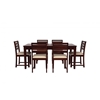 Picture of Fonteyn Rosewood 6 Seater Dining Table With Set Of 6 Chairs In Walnut Finish