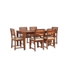 Picture of Fonteyn Rosewood 6 Seater Dining Table With Set Of 6 Chairs In Teak Finish