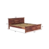 Picture of Stainfleld Solid Wood Queen Size Bed In Teak Finish