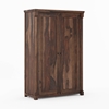 Picture of Claire Solid Sheesham Wood 2 Door Wardrobe In Provincial Teak Finish