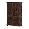 Picture of Claire Solid Sheesham Wood 3 Door Wardrobe In Provincial Teak Finish