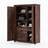 Picture of Claire Solid Sheesham Wood 2 Door Wardrobe In Provincial Teak Finish