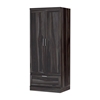 Picture of Dyson Solid Sheesham Wood 2 Door 1 Drawer Wardrobe In Light Walnut Finish