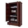Picture of Dyson Solid Sheesham Wood 2 Door 1 Drawer Wardrobe In Mahogany Finish