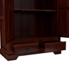 Picture of Parker Solid Sheesham Wood 2 Door 2 Drawer Wardrobe In Mahogany Finish