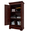 Picture of Parker Solid Sheesham Wood 2 Door 2 Drawer Wardrobe In Mahogany Finish