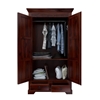 Picture of Parker Solid Sheesham Wood 2 Door 2 Drawer Wardrobe In Mahogany Finish