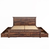 Picture of Madhvi Solid Wood King Size Drawer Storage Bed In Provincial Teak Finish