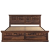 Picture of Prashiv Solid Wood King Size Drawer Storage Bed In Provincial Teak Finish