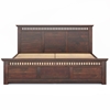 Picture of Madhvi Solid Wood Queen Size Drawer Storage Bed In Dark Walnut Finish