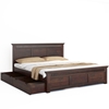 Picture of Madhvi Solid Wood Queen Size Drawer Storage Bed In Dark Walnut Finish