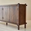 Picture of Diner  Solid Mango Wood Sideboard with 4 Door in Provincial Teak Finish