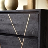 Picture of Toriri Solid Mango Wood Chest Of Drawers In Rustic Black Finish