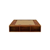 Picture of Unicorn Solid Wood King Size Drawer Storage Bed In Honey Oak Finish