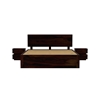 Picture of Xiomara Solid Wood King Size Box Storage Bed In Walnut Finish