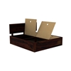 Picture of Xiomara Solid Wood King Size Box Storage Bed In Walnut Finish