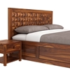 Picture of Keaton Solid Wood King Size Drawer And Box Storage Bed In Brown Finish