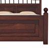 Picture of Sayan Solid Wood Queen Size Non Storage Bed In Walnut Finish