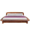 Picture of Wilbur Solid Wood King Size Non Storage Bed In Teak Finish